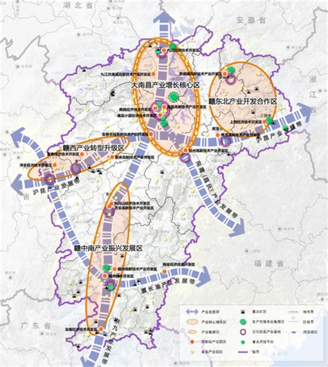 【产业图谱】2022年江西省产业布局及产业招商地图分析-中商情报网