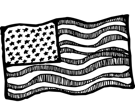 American Flag Clipart Outline at Damian Goad blog