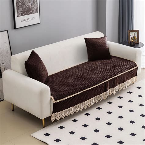 HOKIPO Premium Dutch Velvet Anti Slip Sofa Seat Mat for L Shape and 1/2 ...