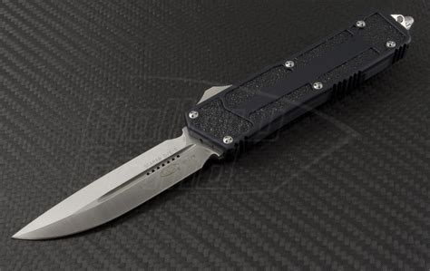 Microtech Knives Scarab D/E Automatic OTF D/A Knife (3.44in Satin Plain M390) 180-4 | Hollow Grind