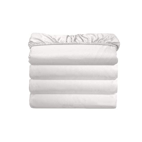 Wonderful Textile Poly Jersey Knit Fitted Sheet 4 Piece | Wayfair