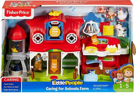 Amazon.com: Fisher-Price Little People Caring for Animals Farm Set ...