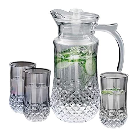 Buy SkyKey Tableware Serving Crystal Desire Lemon Set Pack of 7 ...