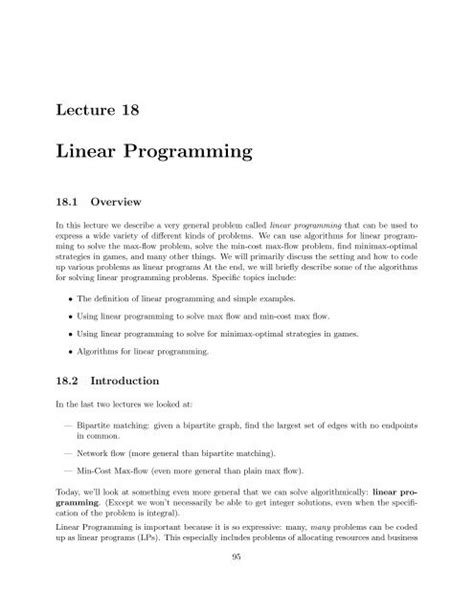 Image result for Linear Programming Computer Science