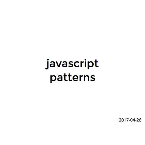 JavaScript Patterns Practice 的图像结果