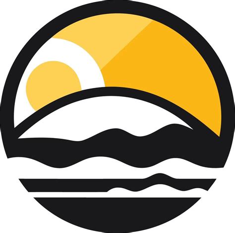 A circular logo representing a white sun on a blue background. The sun is a circle surrounded by twe