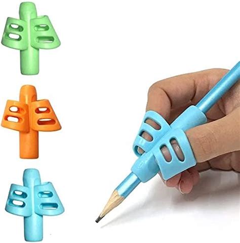 Syga Two-Finger Silicone Pencil Grips for Kids Handwriting Pencil ...