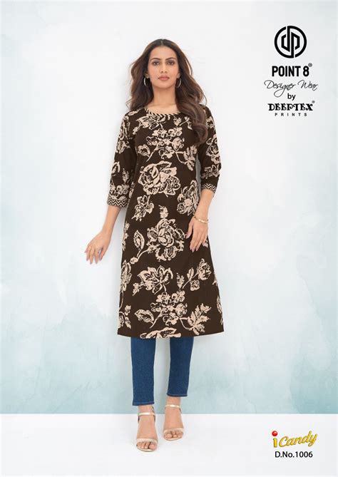 Deeptex I Candy Vol 1 Cotton Printed Straight Kurti Collection