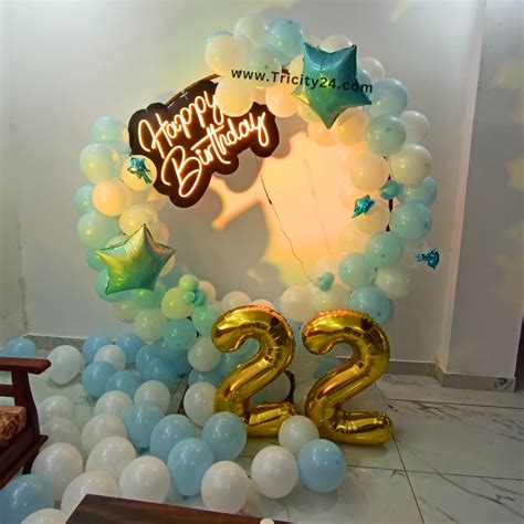 22nd Birthday Balloon Decoration (P498). – Tricity 24