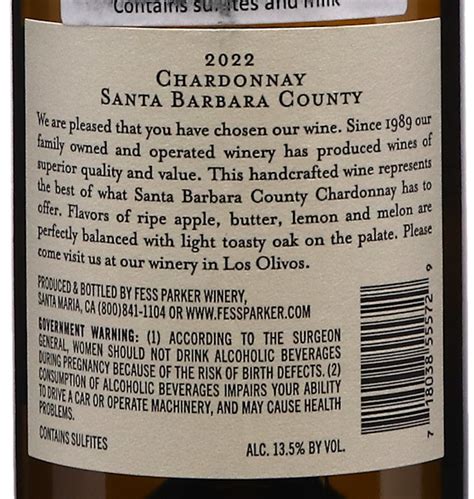 Fess Parker Santa Barbara Chardonnay 2022