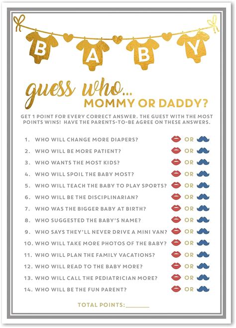 Party Hearty Baby Shower Games for Girl or Boy, 50 India | Ubuy
