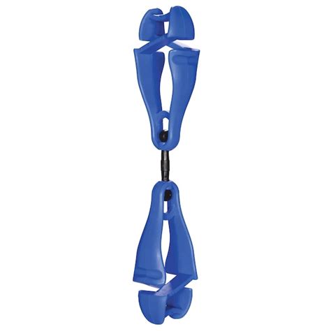 Ergodyne Squids Glove Clip, Blue, Dual Clip Design, Keeps Gear Close ...
