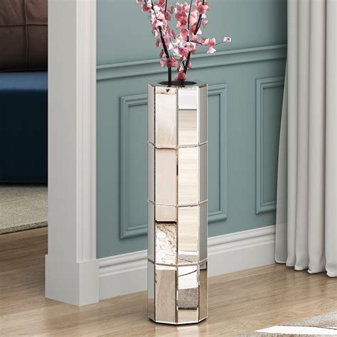 Orren Ellis DeGrailly Handmade Mirrored Floor Vase "& Reviews" | Wayfair