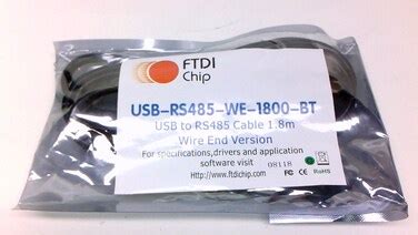 Buy FTDI USB-RS485-WE-1800-BT CABLE USB TO RS485 SERIAL 18M WIRE END ...