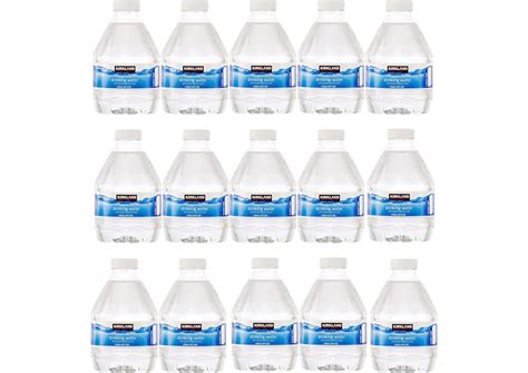 Amazon.com: Kirkland Signature Water Bottled Purified Water 8 Fl Oz ...