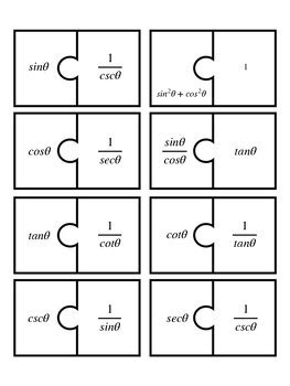 Trig Identities Puzzle by Daily Dose Of Davenport | TPT