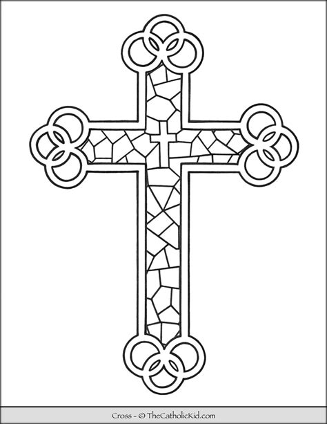 Coloring Pages of Cross: A Journey of Faith and Creativity