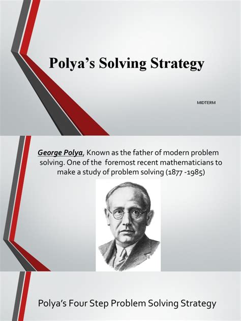 Image result for Polya's Problem Solving Strategies
