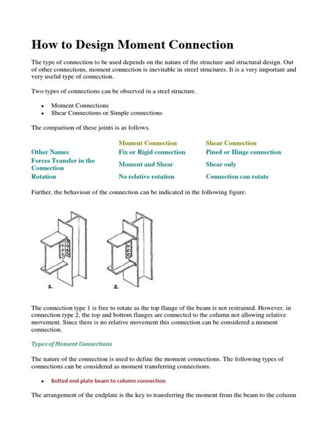 Image result for Moment Connection Design Example