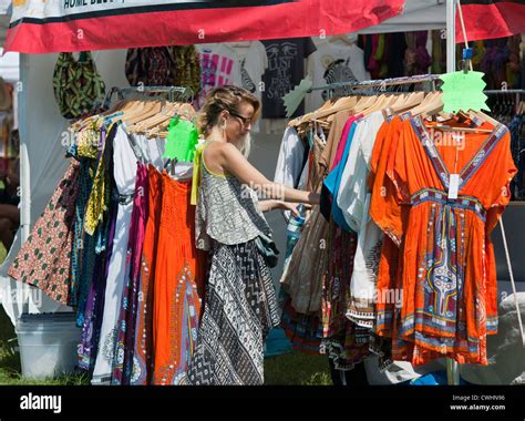 Shoppers at the AfroPunk Festival in Commodore Barry Park in Brooklyn ...