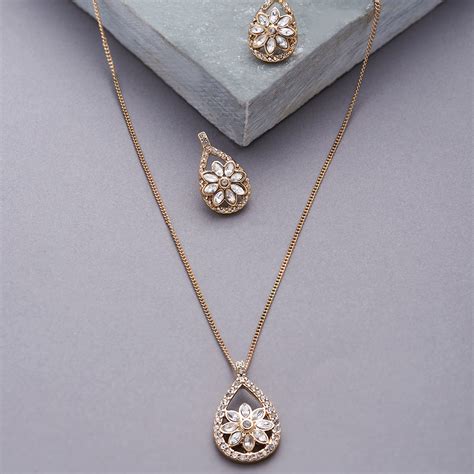 Buy Tear Drop Necklace Set - Accessorize India