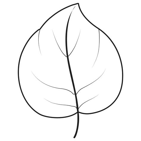 Leaf Outline Art 28839836 Vector Art at Vecteezy