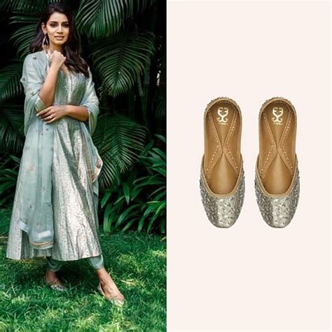 Sanjana Ganesan in Champagne Supernova Juttis – Fizzy Goblet