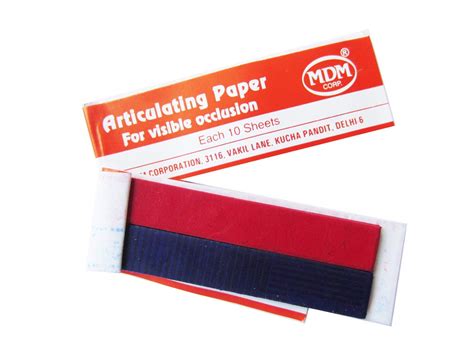 MDM Articulating Paper (For Both Static and Dynamic Occlusion) (Pack of ...