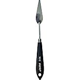 BRUSTRO Artists Palette Painting Knives | Set of 5 | Wooden Handle ...