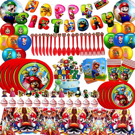 WFHKQCHH Super Cute Mario Bros Birthday Party Supplies & India | Ubuy