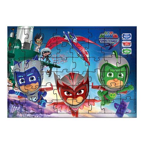 Buy Funskool PJ Masks Save The Sky Giant Floor Puzzle Online at Best ...