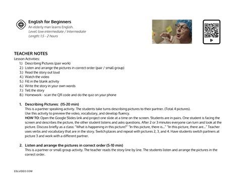 English for Beginners - English for Beginners An elderly man learns ...