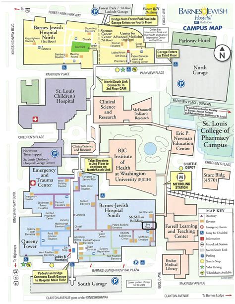 Barnes Jewish Hospital Map (2024 - 2017) - All Maps