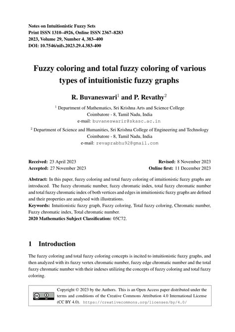 Image result for Plithogenic Fuzzy Graph Coloring PDF