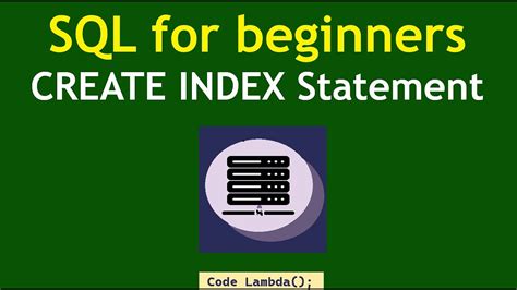 Image result for SQL Create Index Statement