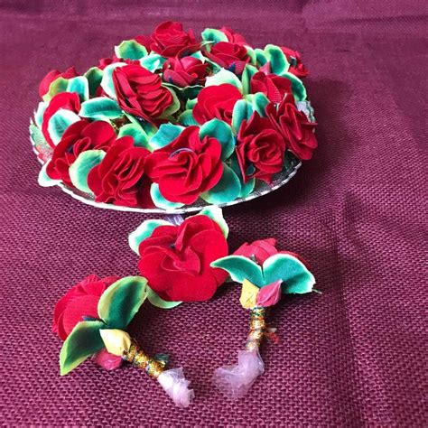 Haldi Kumkum Flower 24 Pcs Set – onesilver.in