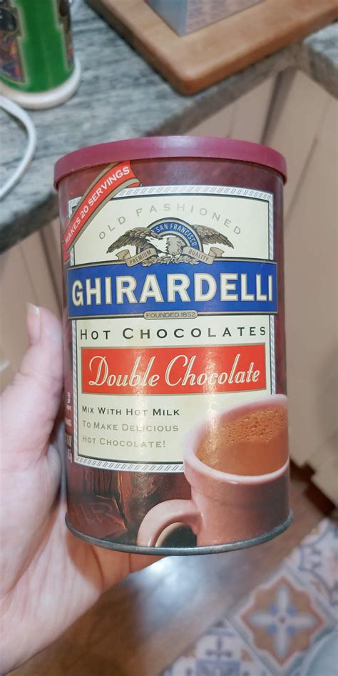 Ghirardelli hot chocolate from about 1994. About the same year my in ...