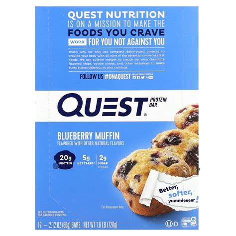 Blueberry Muffin Quest Bar Nutrition Facts at Abigail Schardt blog