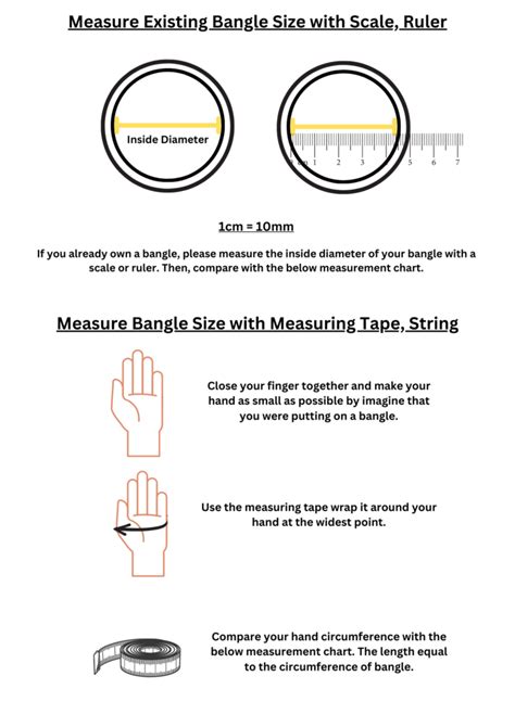 Image result for Bangle Size Guide