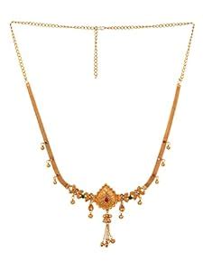Buy Saraf RS Jewellery-Gold Plated Beaded Kamarbandh at Amazon.in