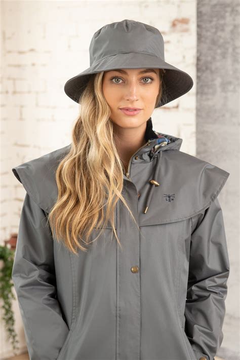 Storm Rain Hat - Urban Grey in 2023 | Waterproof hat, Raincoats for ...