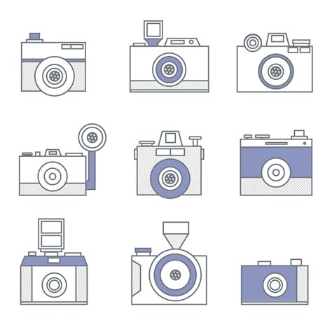 Camera outline Vectors - Download Free High-Quality Vectors from ...