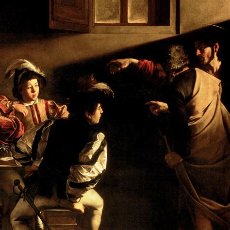 The Calling of Saint Matthew by Caravaggio | 1599-1600 Oil on Canvas ...