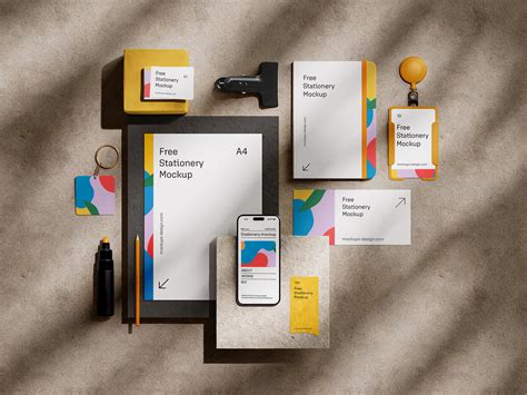 4 Free Corporate Stationery Mockup PSD Files - Good Mockups