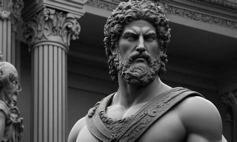 Lexica - Greek statue strong man standing with wicked smirk sideways ...