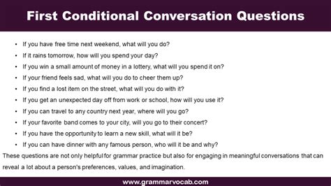 Image result for First Conditional Questions
