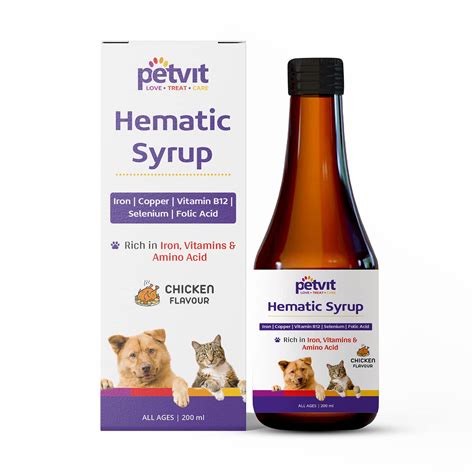 Petvit Hematic Syrup Dog Supplement | Dog Skin and Coat Supplement ...