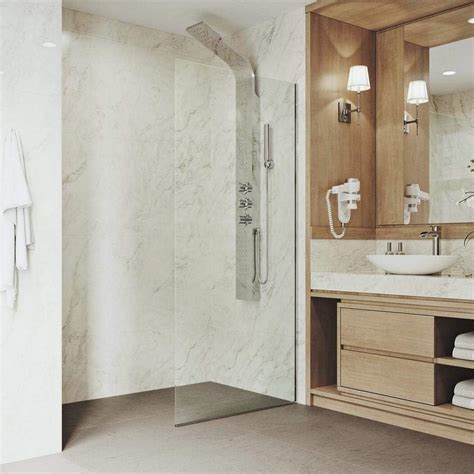 VIGO Zenith Fixed Glass Shower Wall Panels | India | Ubuy