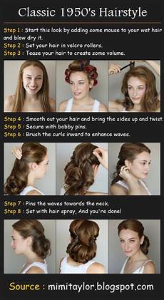 50s Hairstyles Hair Tutorial by Classic 1950 S Hairstyle Tutorials 50s Hairstyles Hair Tutorial