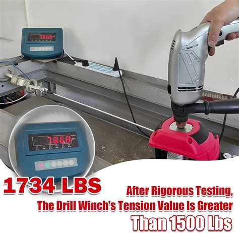 FITHOIST Portable Drill Winch, 1500LB Capacity Hand Winch India | Ubuy